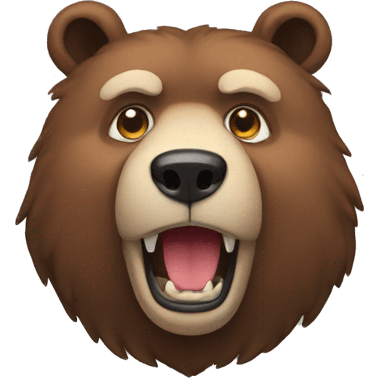 Urso nervoso emoji