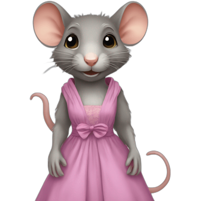 rat in dress emoji