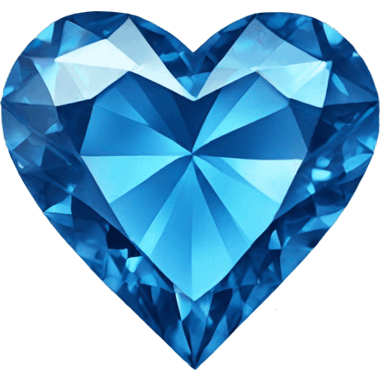 Blue Diamond heart emoji