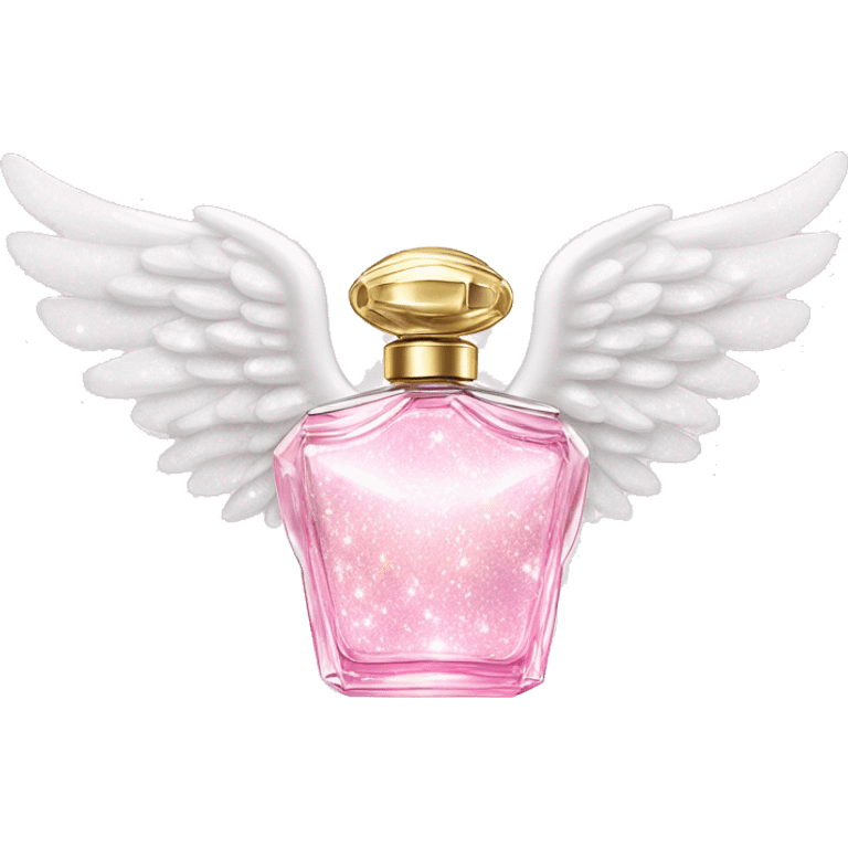 Dream angel wings perfume sparkly white and pink emoji