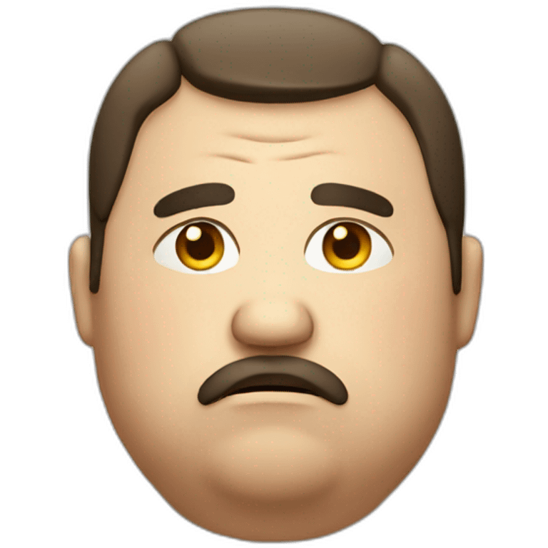 sad fat man emoji