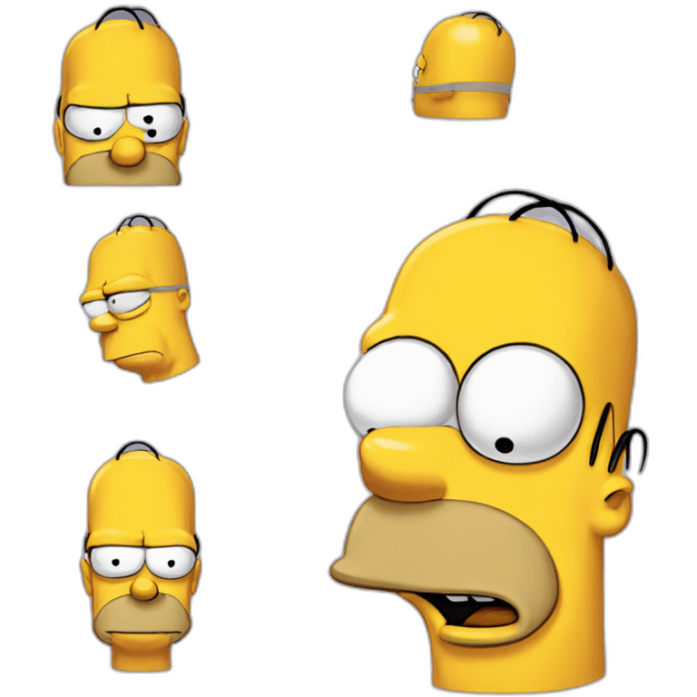 Homer Simpson face emoji