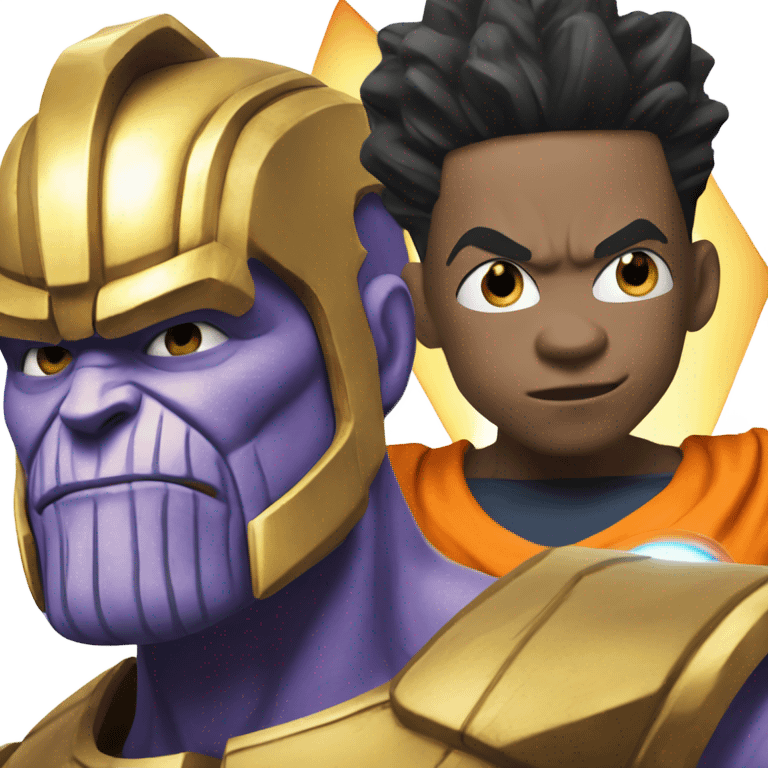 Thanos and Goku emoji