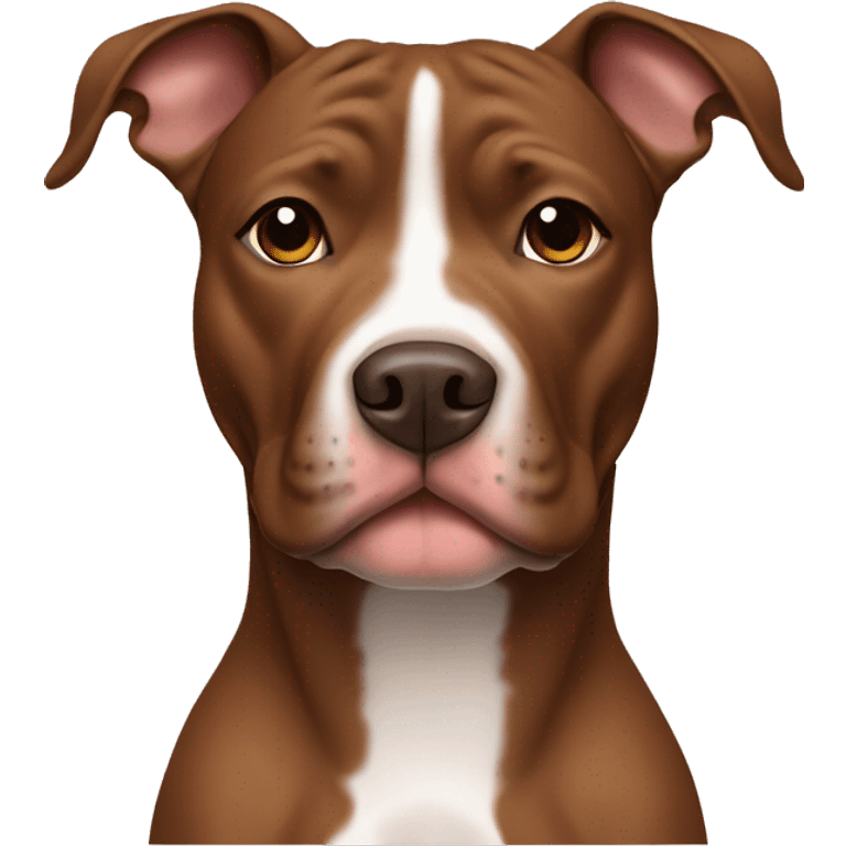 Brown pit bull  emoji