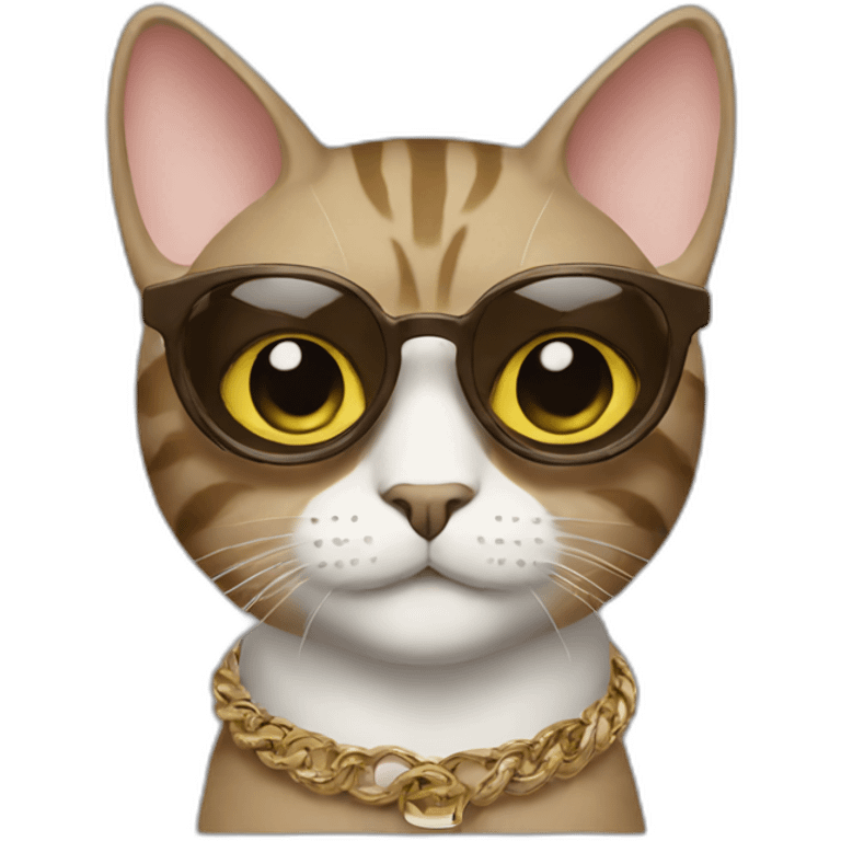 Fendi fashionable cat emoji