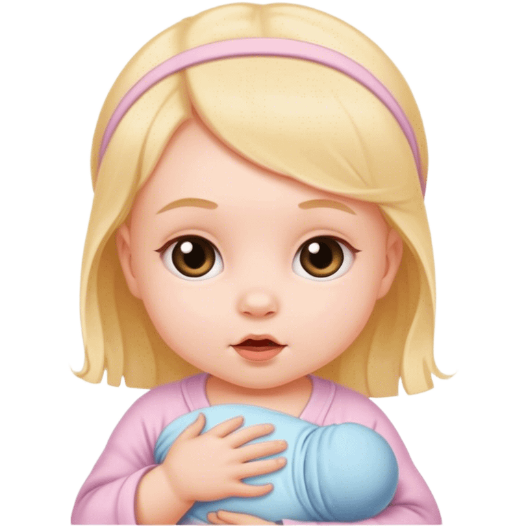 Cute baby girl newborn  emoji