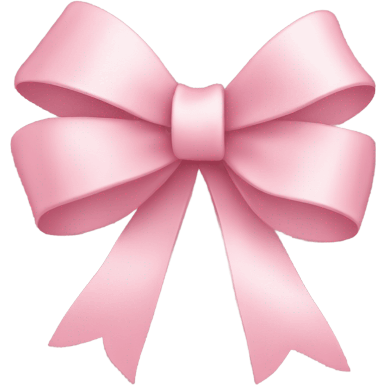 light pink ribbon bow emoji