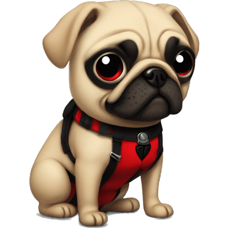 deadpool pug emoji