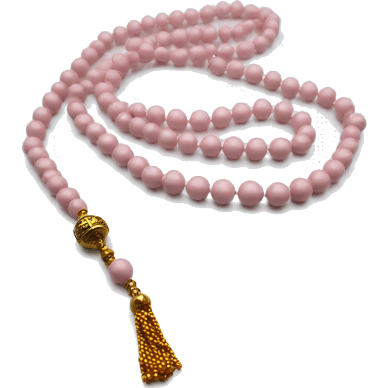 Light pink Muslim prayer beads emoji