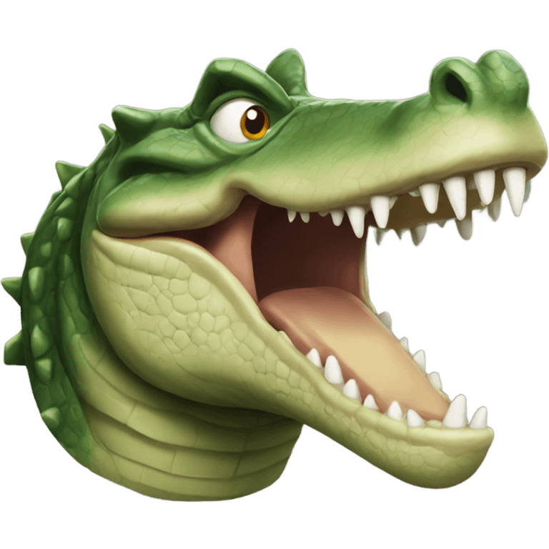 Crocodile snapping  emoji