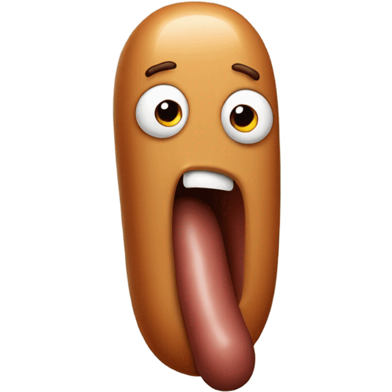 Sad sausage  emoji