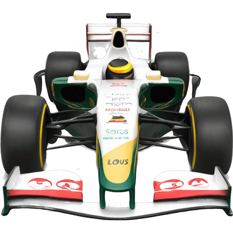 2012 formula 1 car with Lotus  emoji