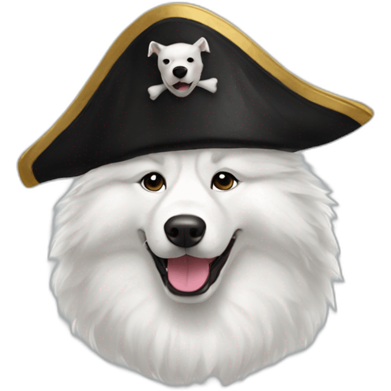 samoyed-pirate-hat emoji