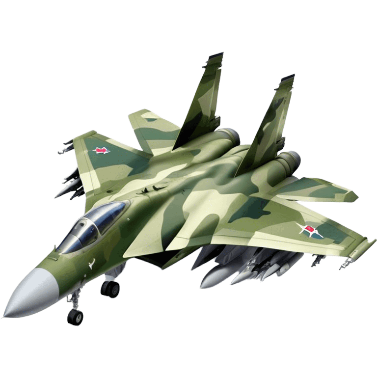 SU-35 Jet - Sukhoi (Model Year: 2020) (Iconic colour: Camouflage green) emoji