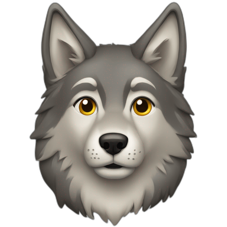 loup sur humain emoji