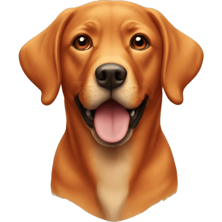 Fox red labrador  emoji