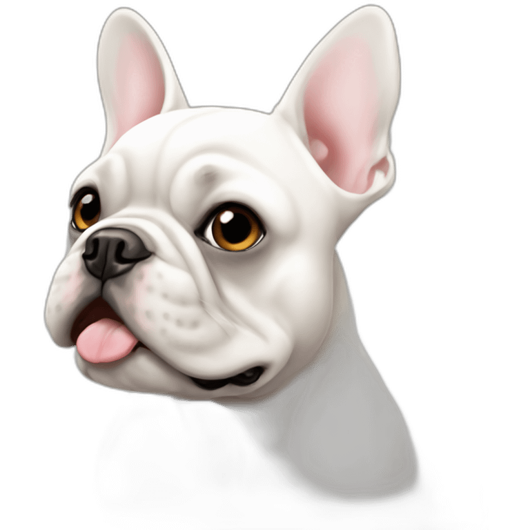 white french bulldog emoji