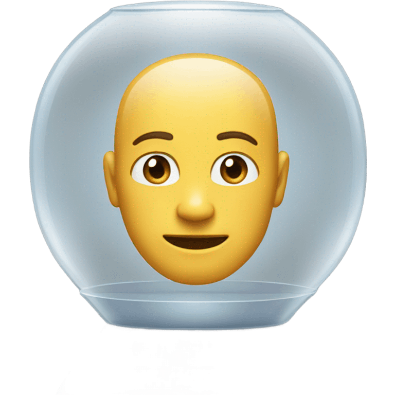 human see through capsule front and back emoji