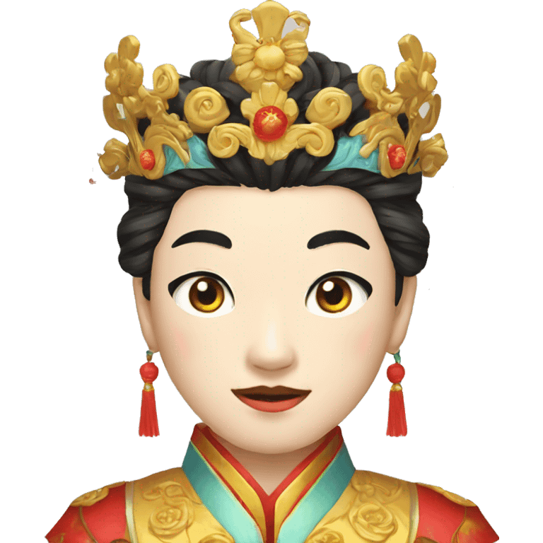  Peking Opera Head Crown, young, male emoji