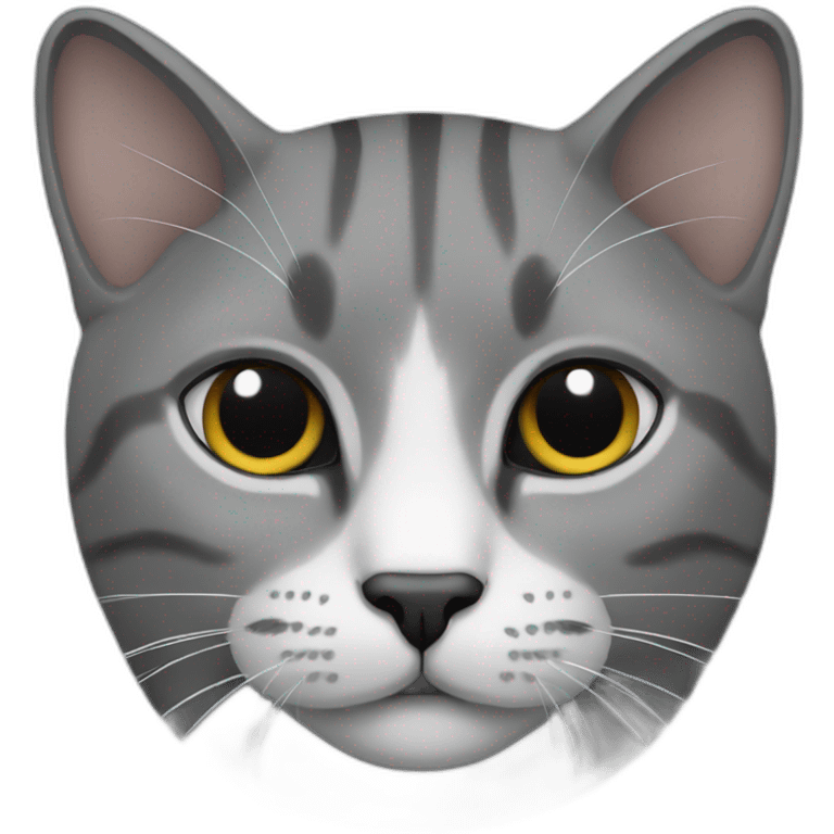 Cat grey emoji