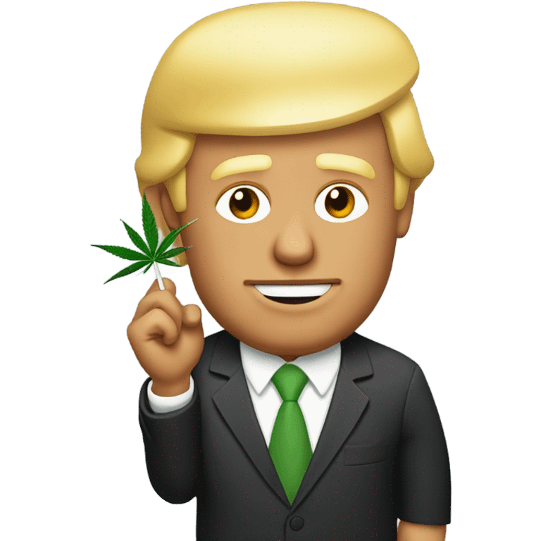 Donald trump smoking weed emoji