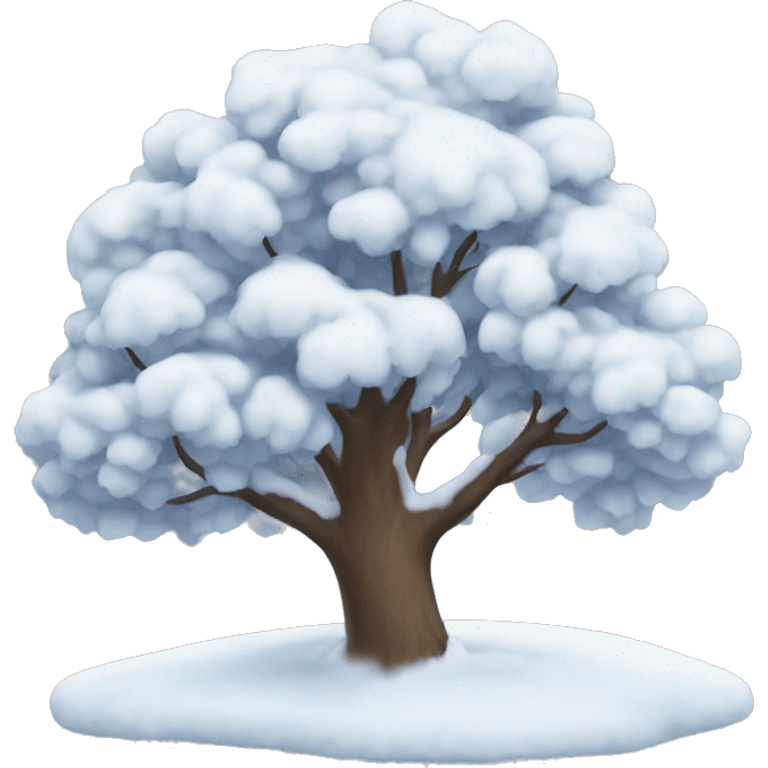 snowy tree emoji