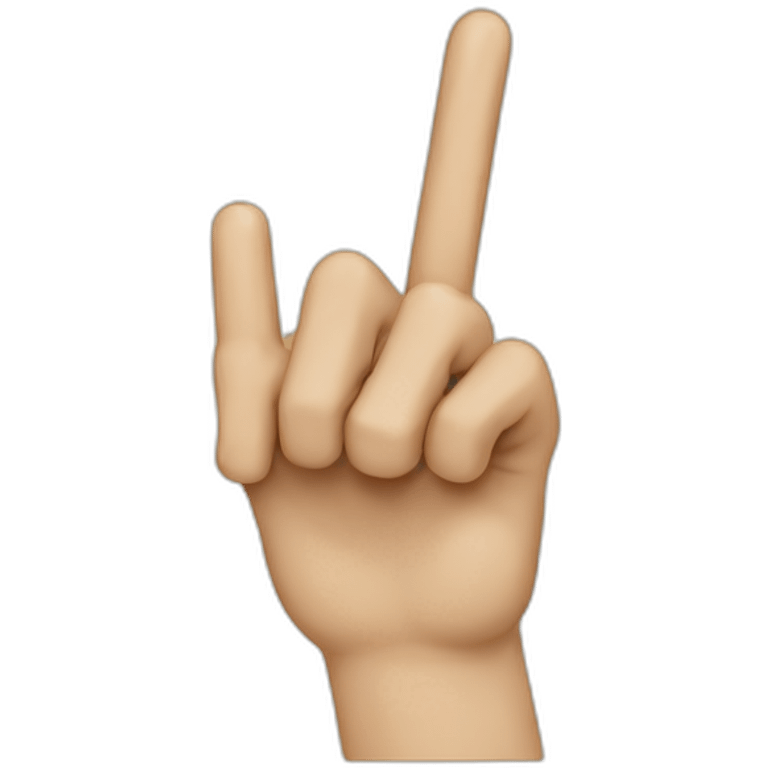 MIDDLE FINGER WITH GOLD RING emoji