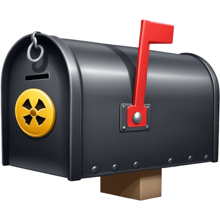 Mailbox with replica bomb inside  emoji