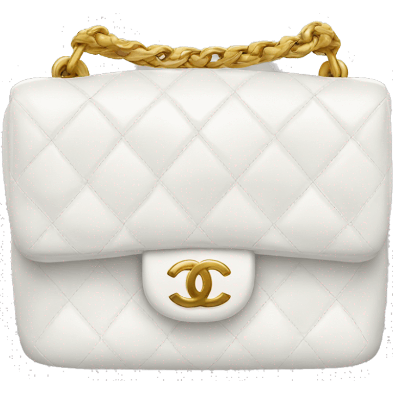 White Chanel bag emoji