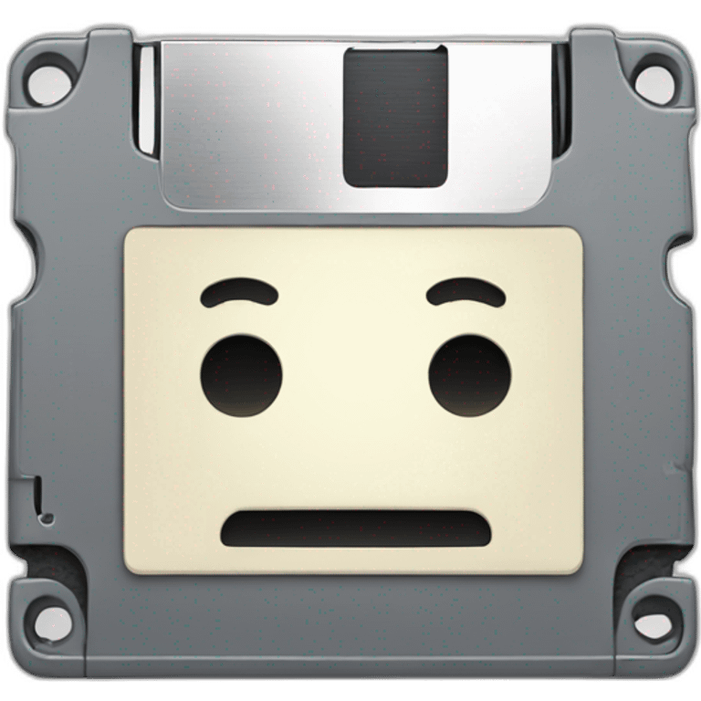 smiling floppy disk emoji