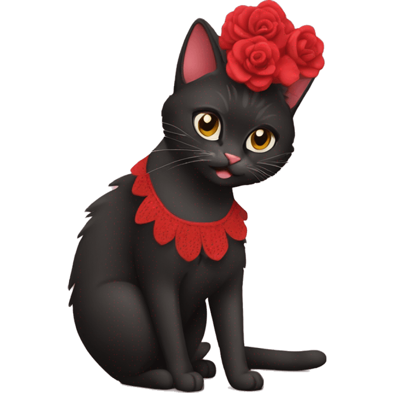 Flamenco cat emoji