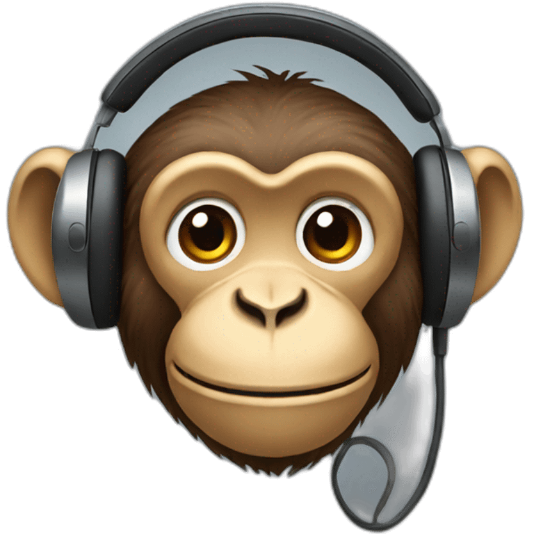 monkey with headphones emoji