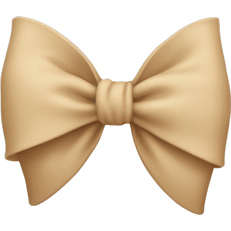 sandy beige bow emoji