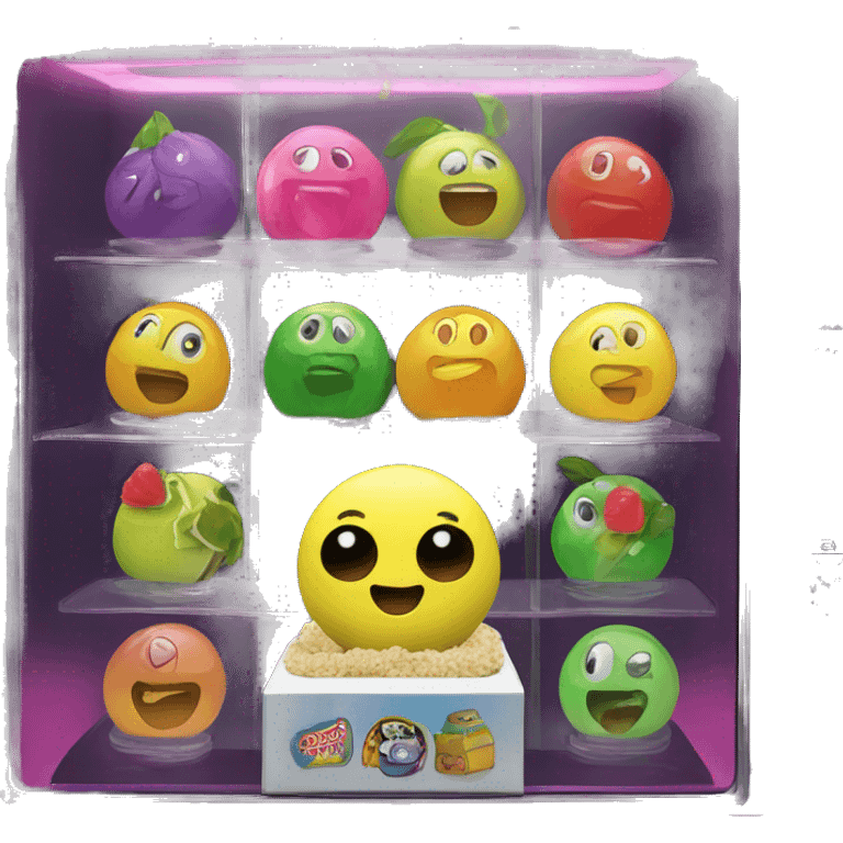 Claw machine with advocados inside emoji