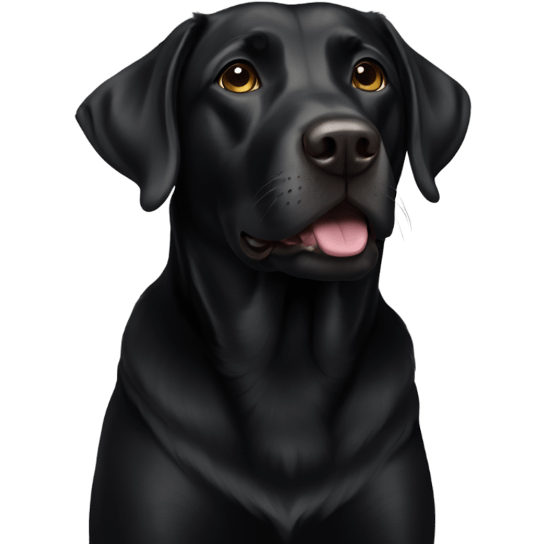 Black lab emoji