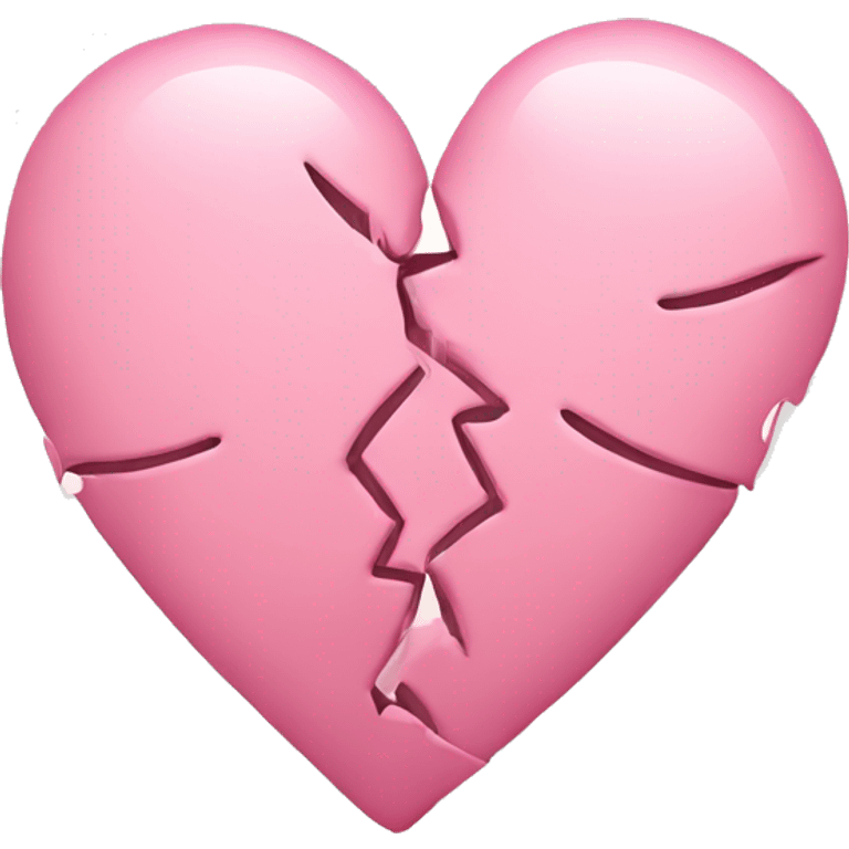 Soft pink broken heart  emoji