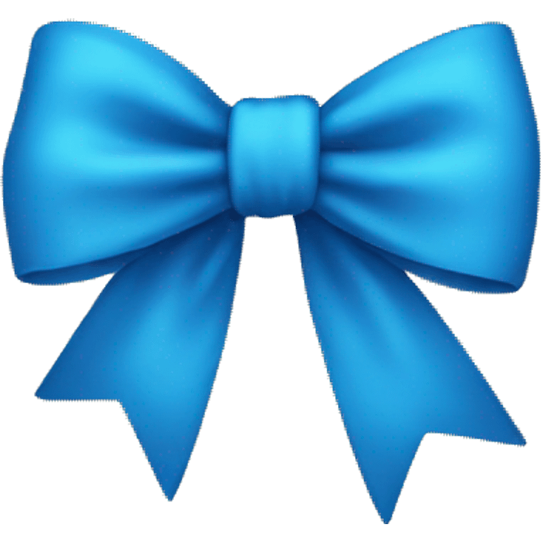 Blue bow emoji