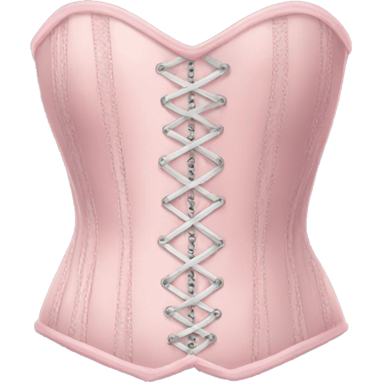 Pastel pink corset  emoji