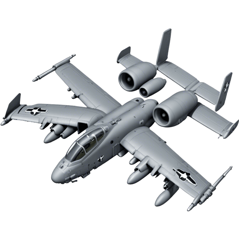 A-10 Thunderbolt II - Fairchild Republic (Grey) emoji