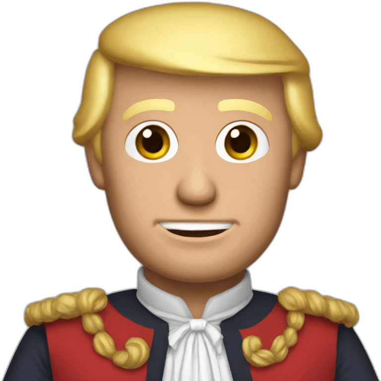 Donald trump with hand maid's tale outfit emoji