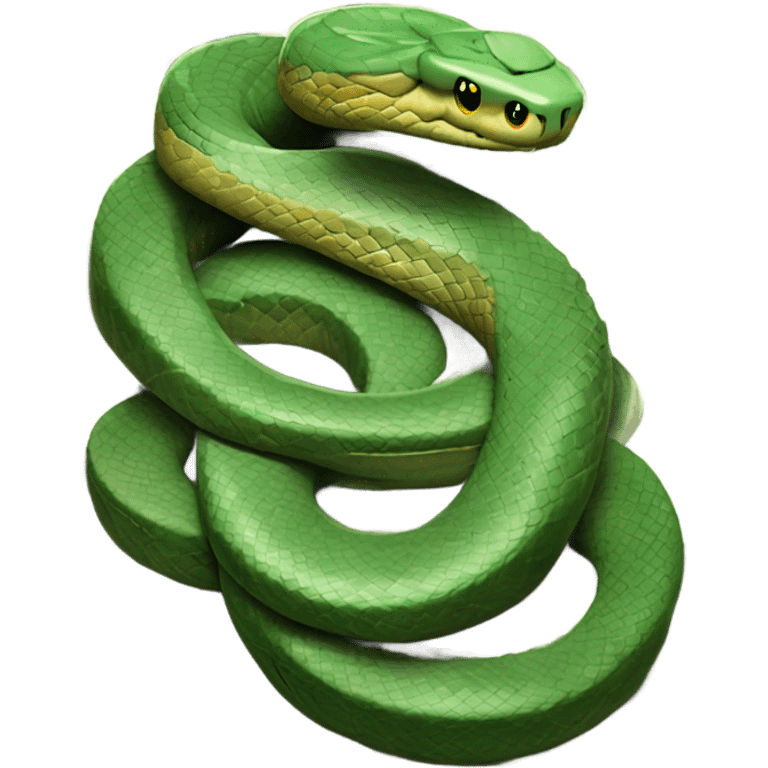 Snake sitting on Money emoji