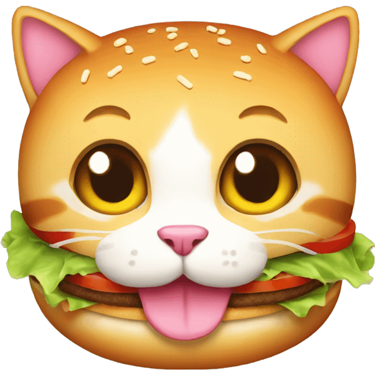 burger cat emoji