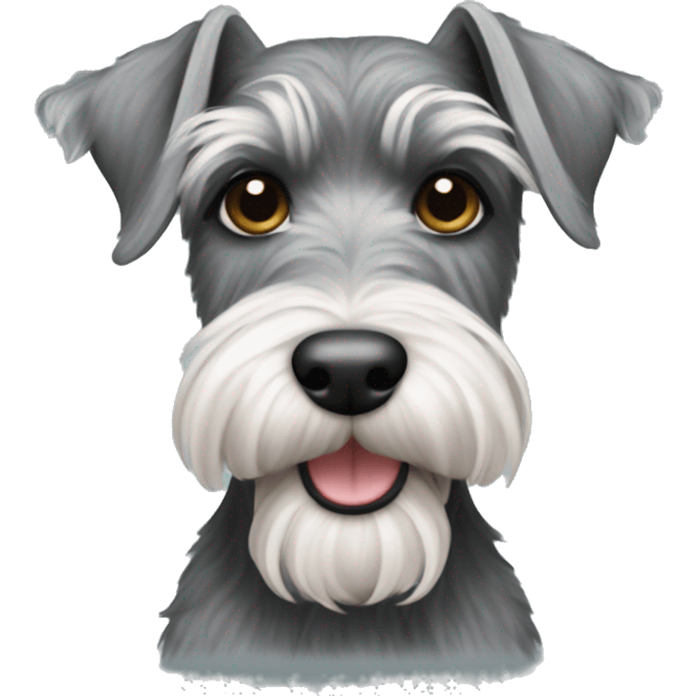 Mini schnauzer doodle emoji