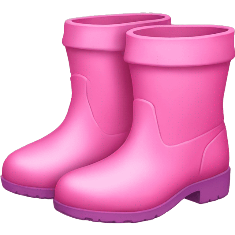 Pink boots emoji