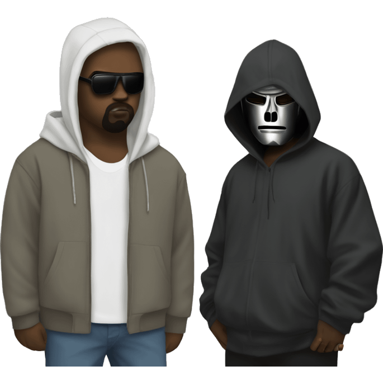 Kanye west with MF Doom emoji