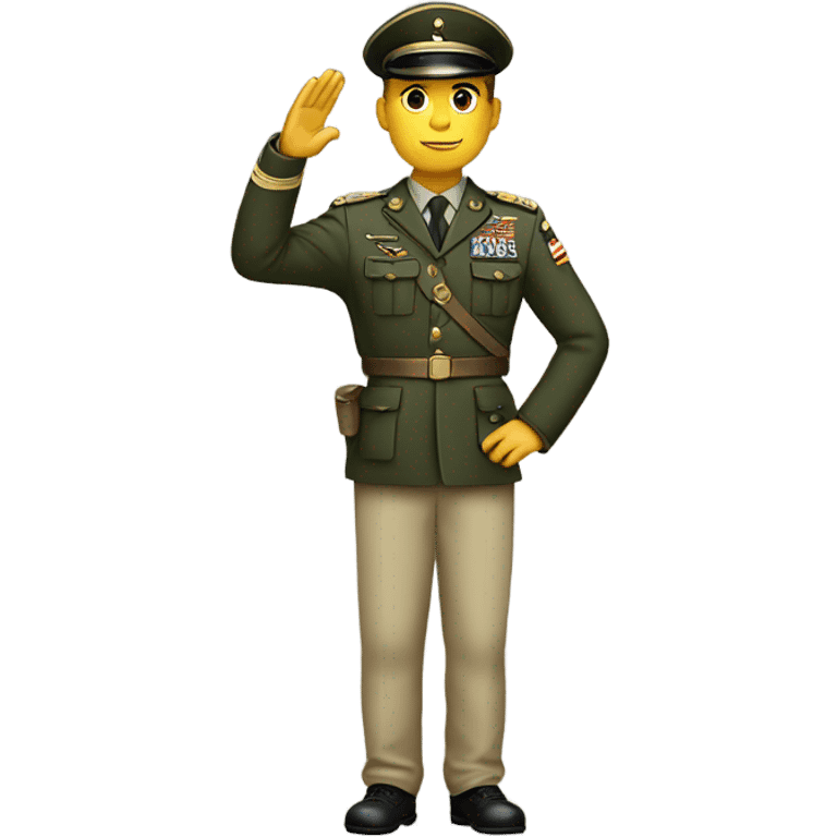 Soldier saluting emoji