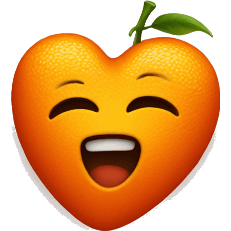 hot orange heart  emoji