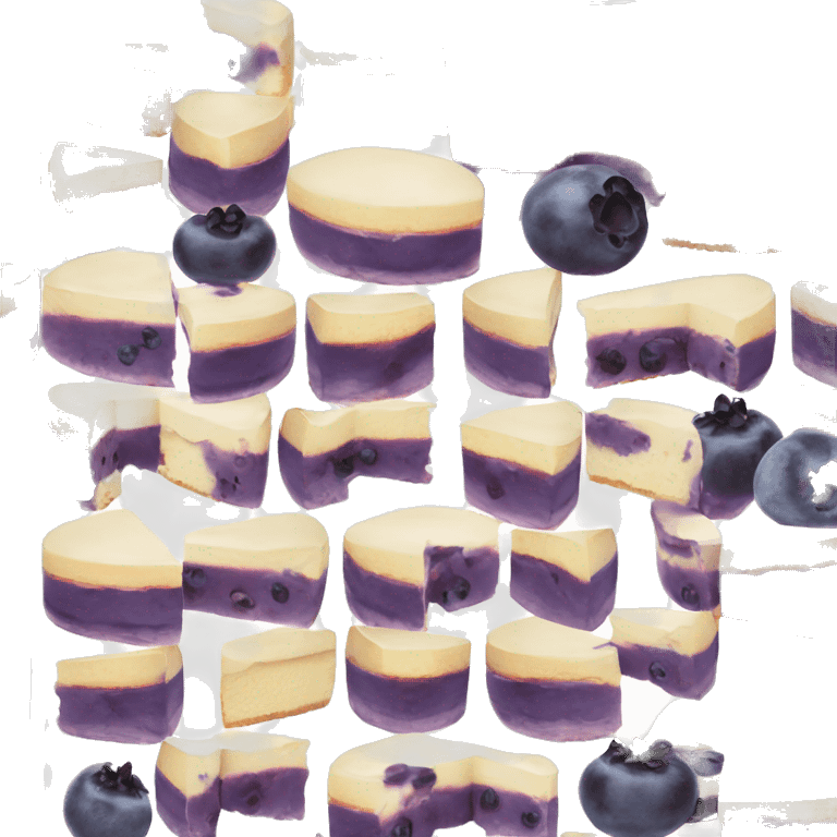 Blueberry Cheesecake  emoji