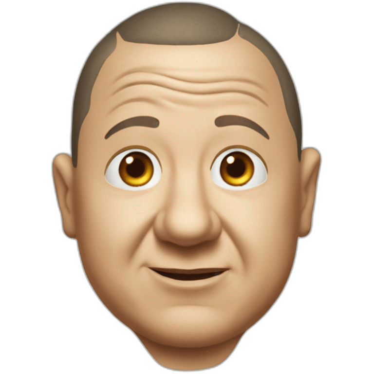 Curly Howard of the three stooges emoji