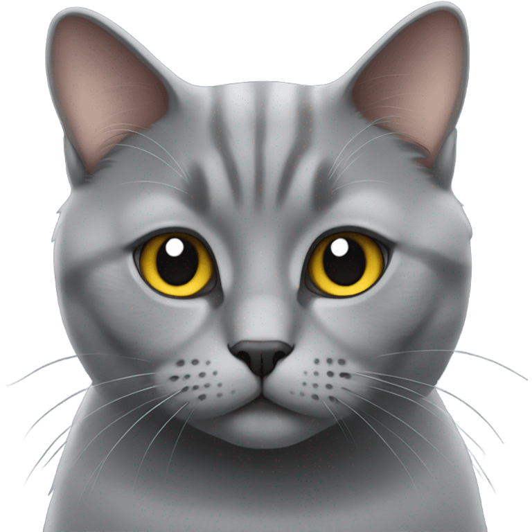 gray british cat emoji